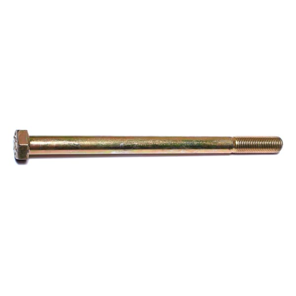 Midwest Fastener Grade 8, 3/8"-24 Hex Head Cap Screw, Zinc Yellow Steel, 5-1/2 in L, 25 PK 00870 - main